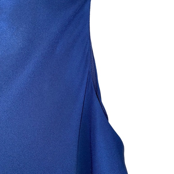 Justin Taylor Dress Women Plus Blue Tiered Layered Bateau Neckline Tent 24W - Picture 4 of 7